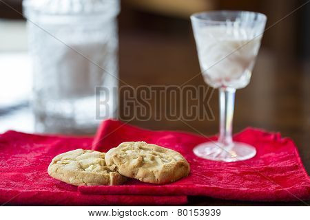 Macadamia Nut Cookies And Milk