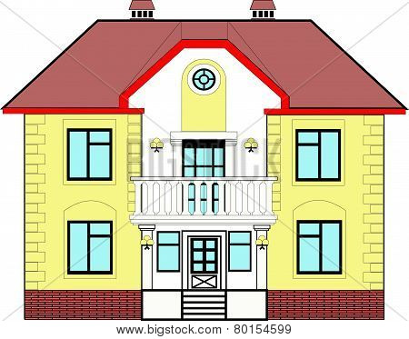 house with balcony