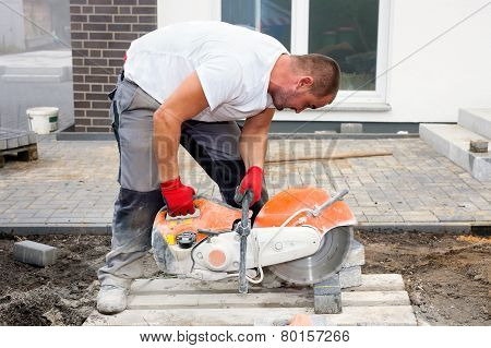 Close Up Of A Construction Worker.