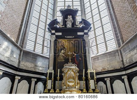 Interiors of Saint Nicholas' Church, Ghent, Belgium