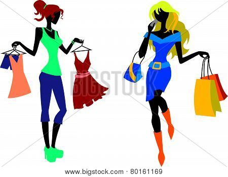 a girl in the shop