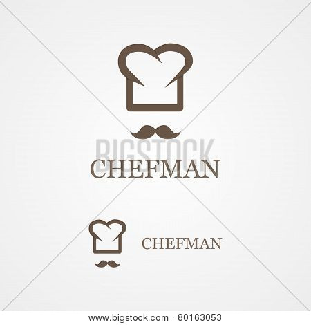 Vector logo of creative chef