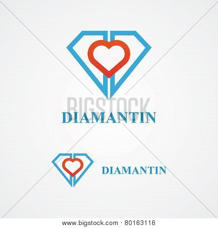 Design diamond logo element