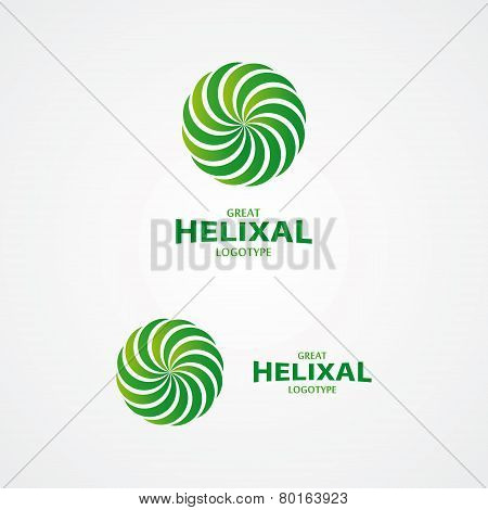 Abstract helix vector logo