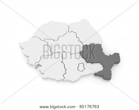 Southeast Region Development Romania. 3d