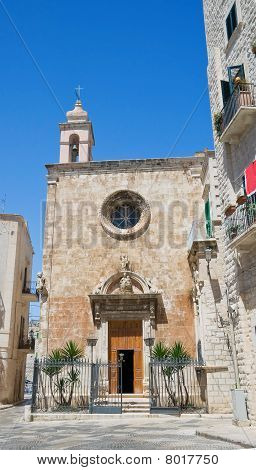 St. Mary af Costantinopoli kirke. Giovinazzo. Apulien.