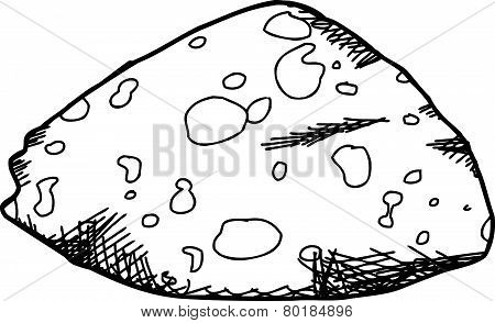 Amygdaloidal Basalt Rock Outline