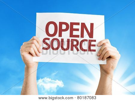 Open Source card with a beautiful day