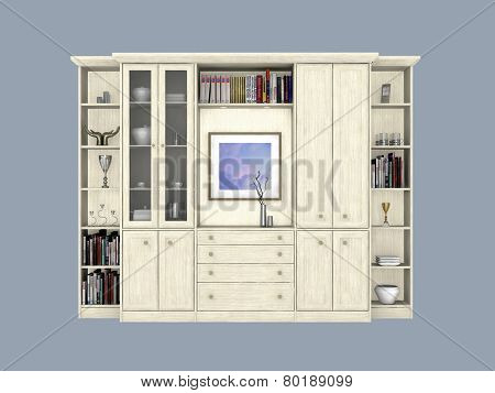 Wood Display Cabinet