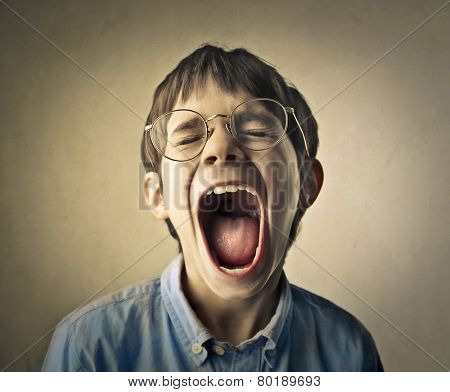 Scared child 
