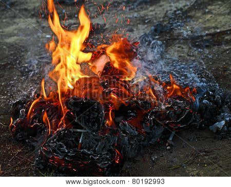 Burning Trash