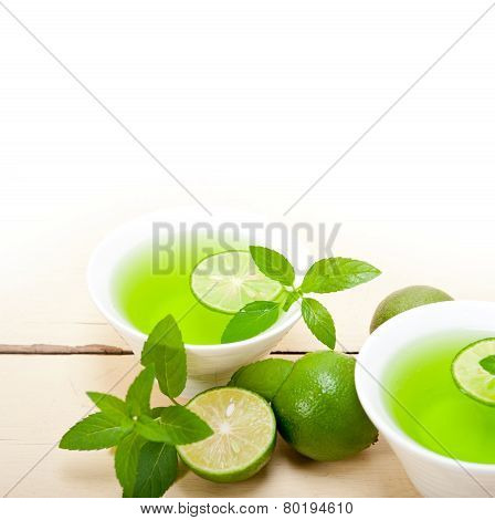 Mint Infusion Tea Tisane With Lime