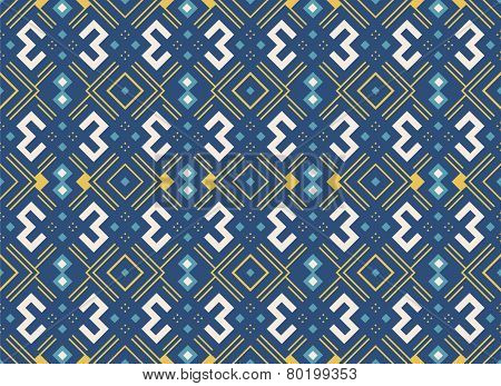 Ethnic Pattern in Blue Color