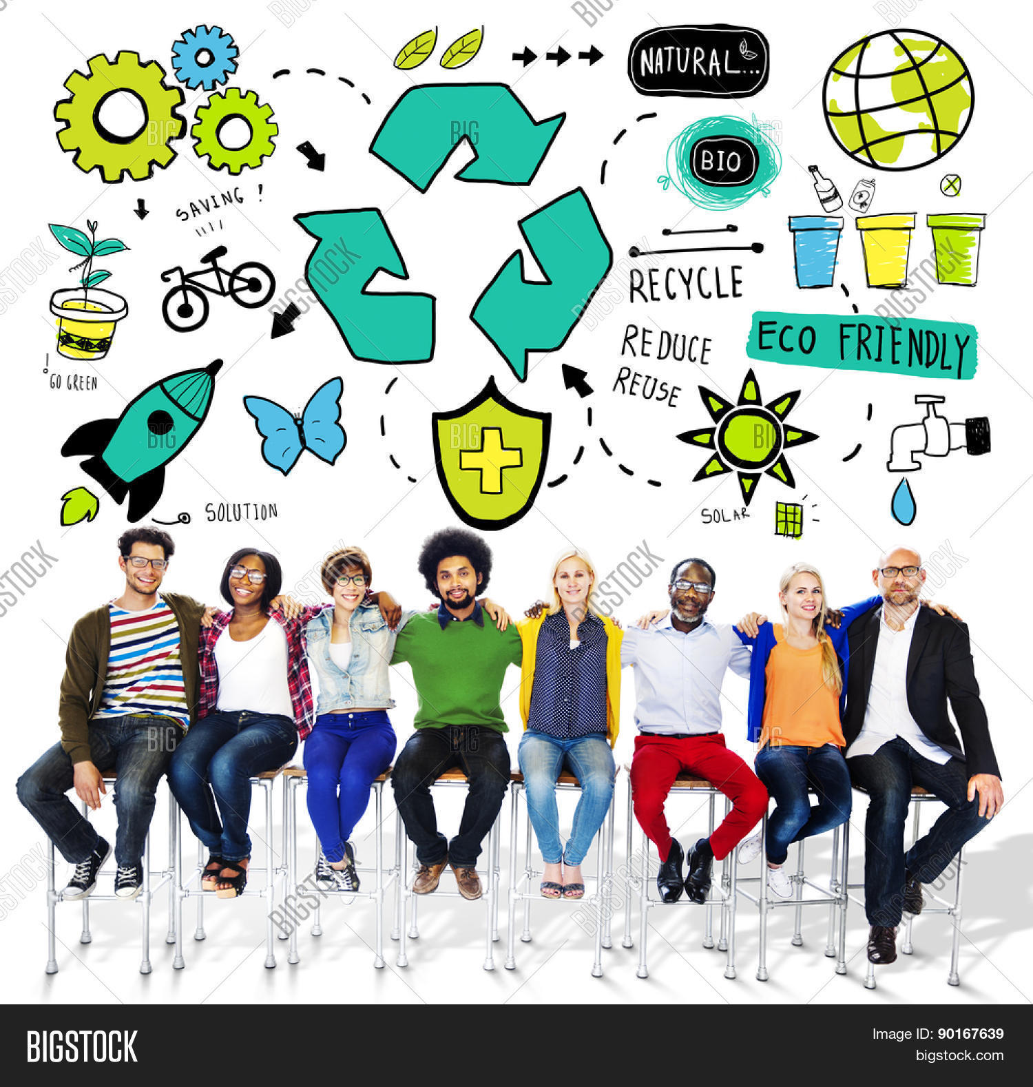 Recycle Reuse Reduce Image & Photo (Free Trial) | Bigstock