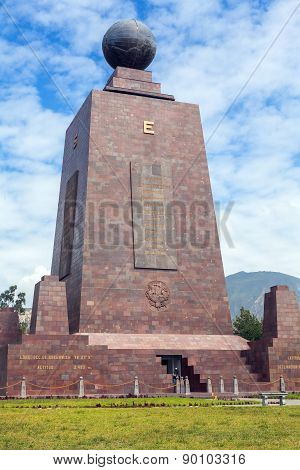 Center Of The World, Mitad Del Mundo, Front View, South America