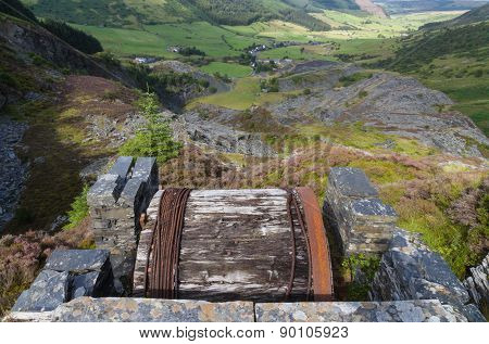 Cwm Penmachno, With Slate Quarry, Incline Drum House