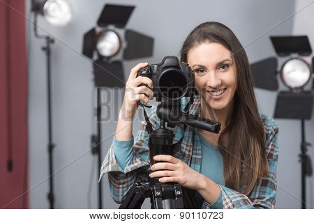 Young Photographer Posing