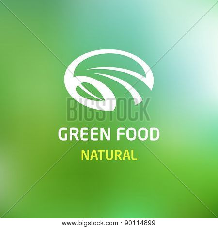Green food. logo