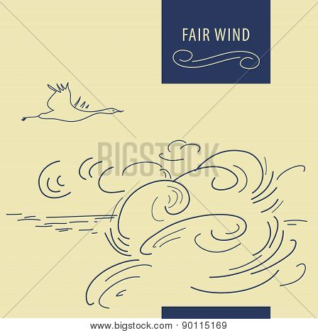 Fair wind background