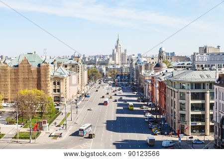 Panorama Of Lubyanka Square In Moscow