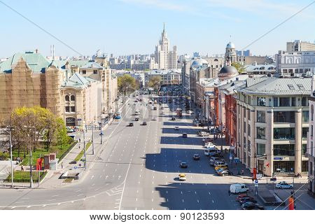 Skyline With Lubyanka Square In Moscow