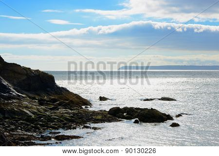 Sea View From Polkerris, Cornwall, England