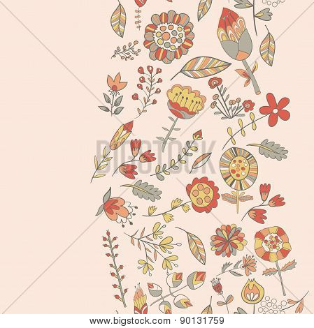 Flower Pattern Hand-drawn Cute Doodle