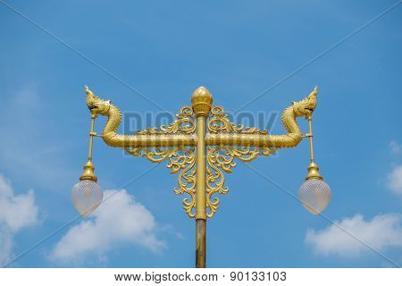 Nagas Lantern In Gold Color