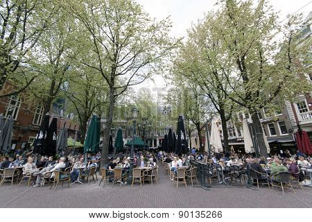 The Leidseplein Is A Square In The Center Of Amsterdam