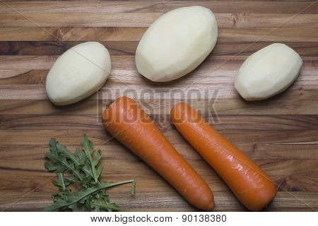 Whole Potatoes And Carrots