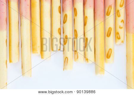 biscuit stick strawberry
