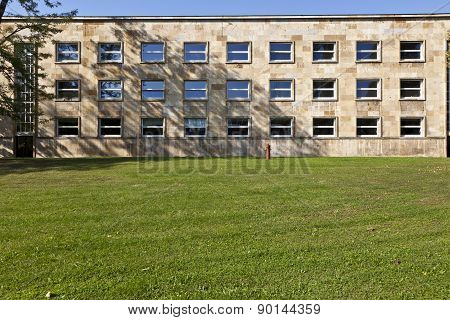 Famous Ig Farben House, Former Used As Headquarter Of The Us Army, Nowadays A University