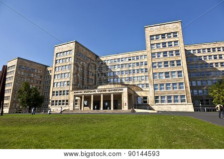 Famous Ig Farben House, Former Used As Headquarter Of The Us Army, Nowadays A University