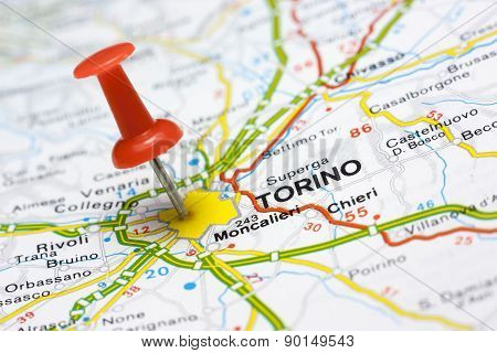 Torino On A Map