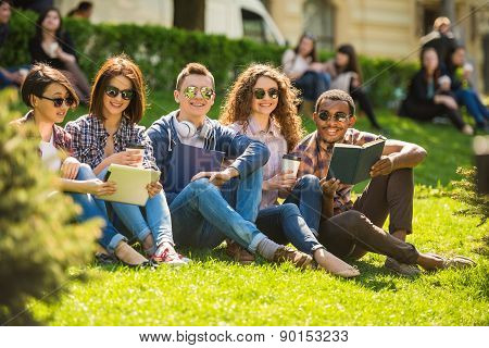 Students Outdoors