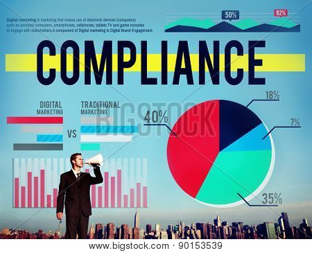 Compliance Agreement Morality Obedience Marketing Concept