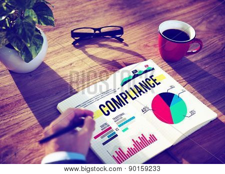 Compliance Agreement Morality Obedience Marketing Concept