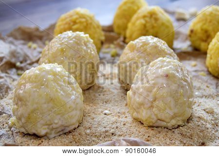 Preparation Of Sicilian Arancine