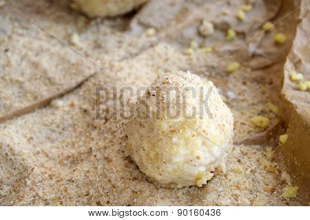 Preparing Of Sicilian Arancini