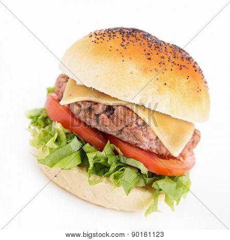 hamburger islated on white background