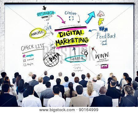 Digital Marketing Branding Strategy Online Media Concept