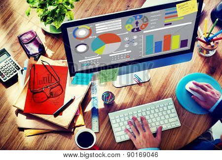 Bar Graph Chart Data Information Inforgraphic Report Concept