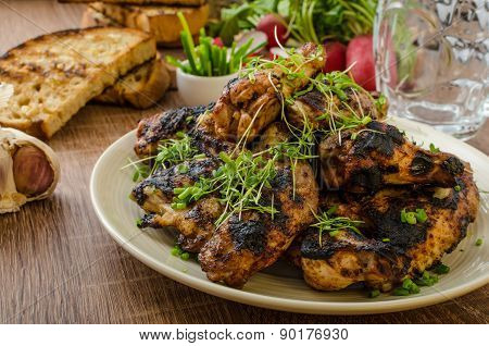 Grilled Teriyaki Chicken Wings