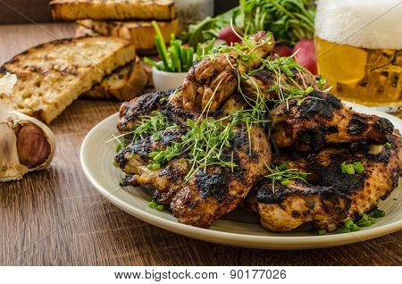 Grilled Teriyaki Chicken Wings
