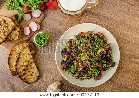 Grilled Teriyaki Chicken Wings