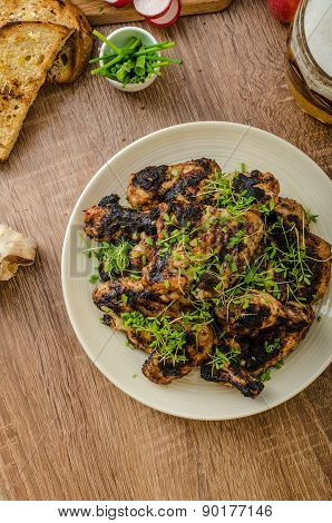 Grilled Teriyaki Chicken Wings