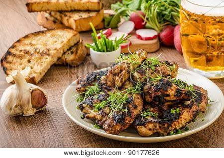 Grilled Teriyaki Chicken Wings
