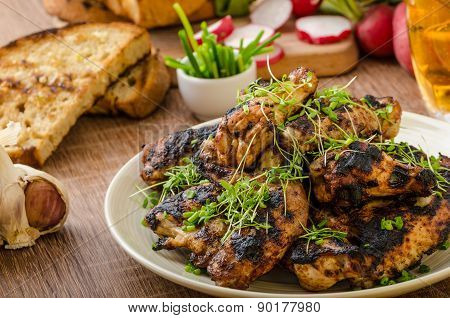 Grilled Teriyaki Chicken Wings