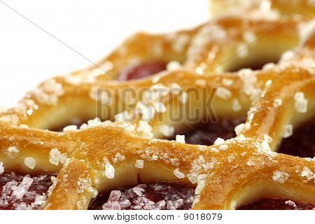Lähikuva sisustetuissa cherry pie