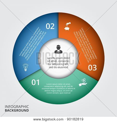 Vector Circle Element For Infographic.